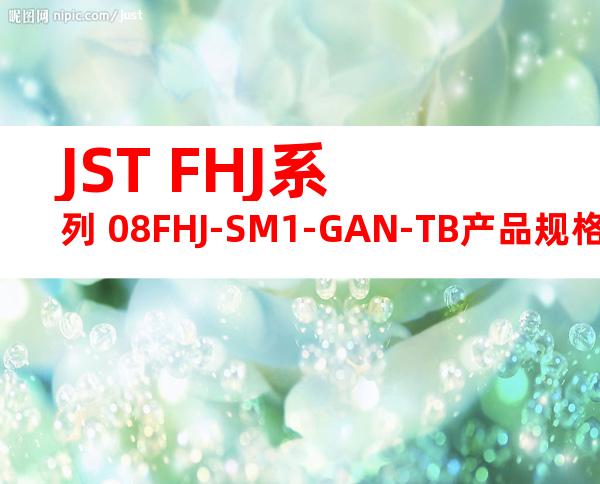 JST FHJ系列 08FHJ-SM1-GAN-TB产品规格书